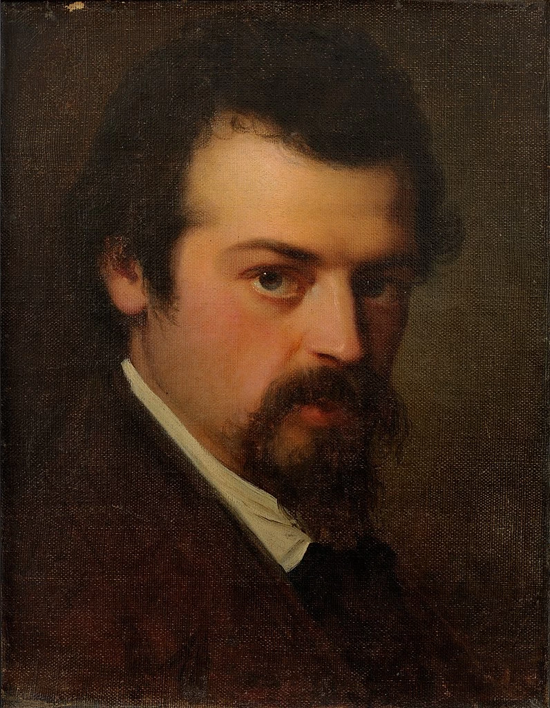 Julie Wilhelmine Hagen - Schwarz, Ritratto dell'artista Aleksander Hagen, Tartu Art Museum's painting collection